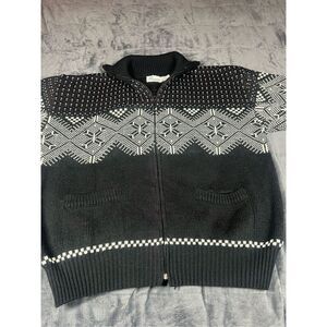 Vintage women’s full zip knitted sweater size‎ L